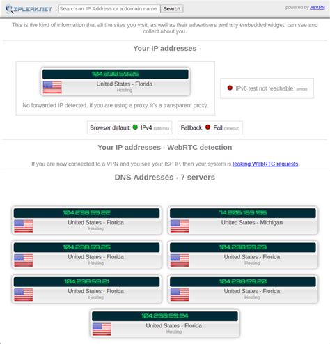 ipleak|DNS leak test